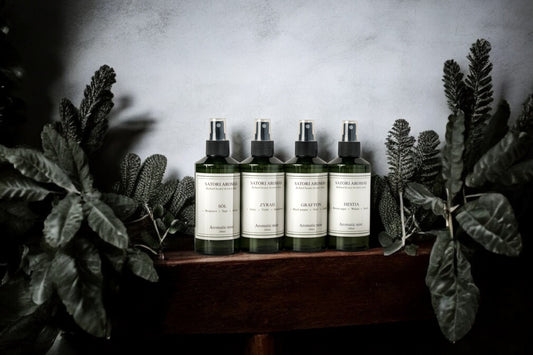 The Haven Collection aromatic mist set by Satori Aromas - four luxury room sprays