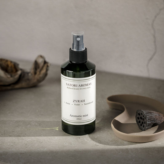 ZYRAH aromatic room mist with tropical fruit and floral fragrance by Satori Aromas
